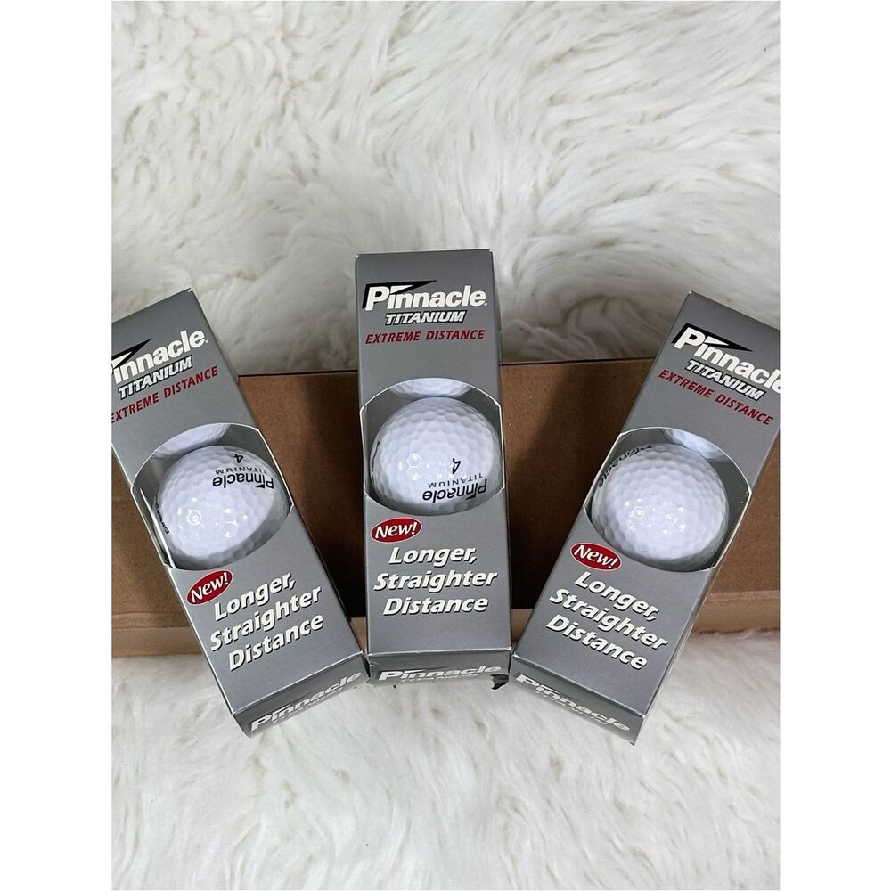 White Golf Balls - Longer, Straighter Distance (3 Pack)